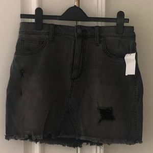 NWT! Joe’s Jeans black, distressed denim skirt